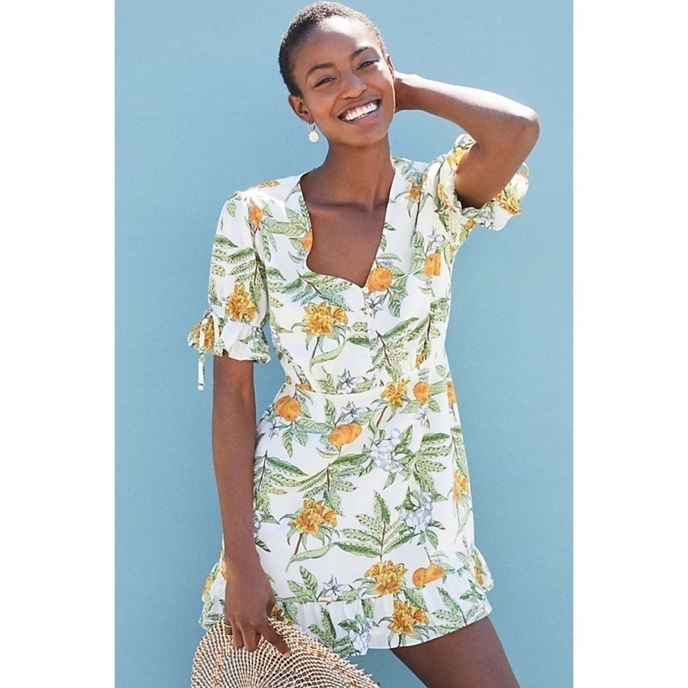 NWT Lost + Wander Lemon Orchard Floral Dress SP​​​​​​​